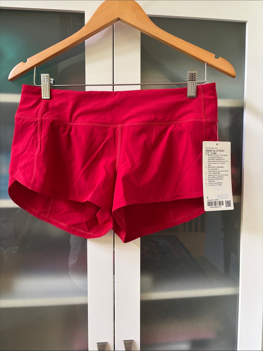 Lululemon Speed Up Shorts LR SZ 6 DARK RED NWT ❤️❤️❤️